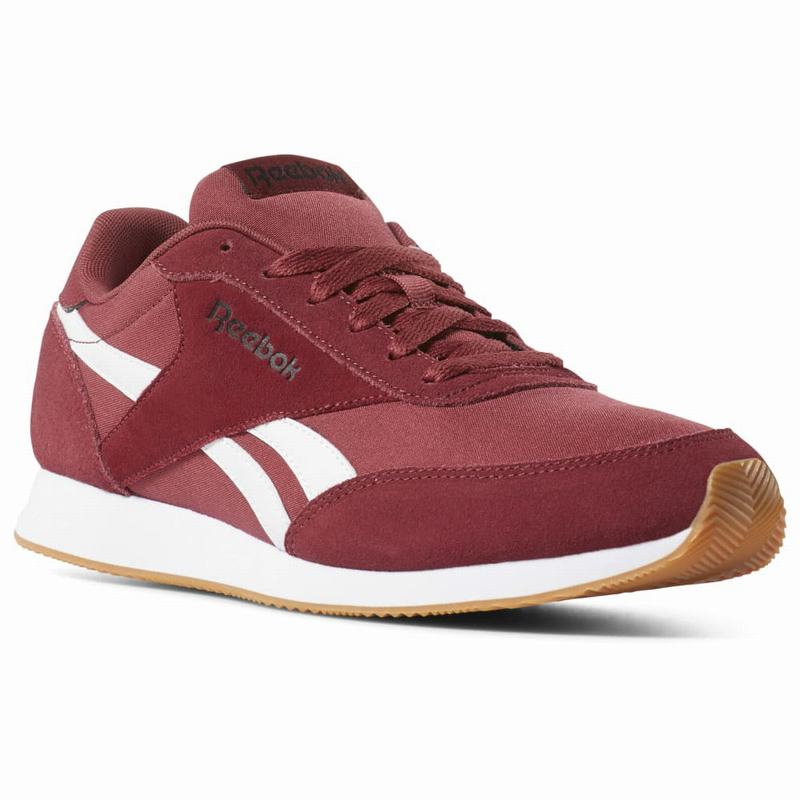 Tenisi Reebok Royal Classic Jogger 2 Barbati Rosii/Negrii/Albi Romania QR4706YL